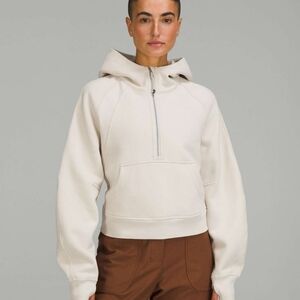 Lululemon Scuba Oversized Half-Zip Hoodie Natural Ivory